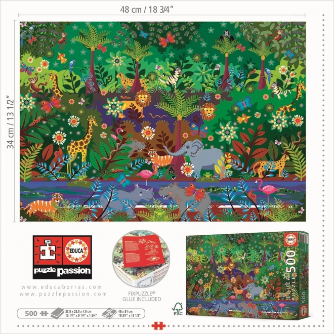 Educa Jungle Puzzle 500 Pieces