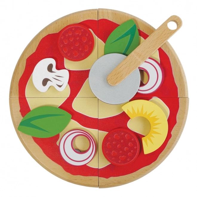 Wooden Pizza Set with Cutter - Le Toy Van