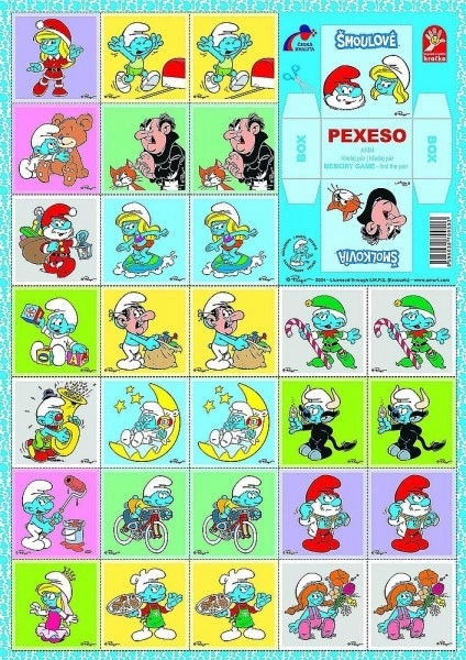 Smurfs Memory Card Game