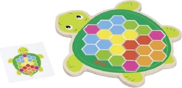 Goki Wooden Puzzle Turtle
