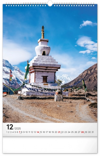 Notique wall calendar world monuments 2025