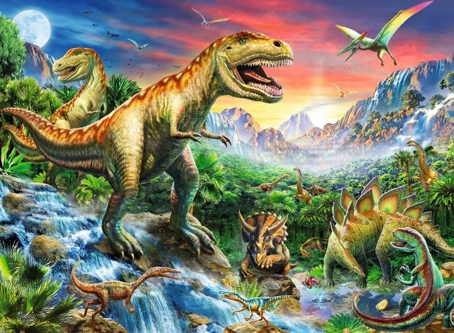 Dinosaur Theme Extra Large Jigsaw Puzzle for Kids