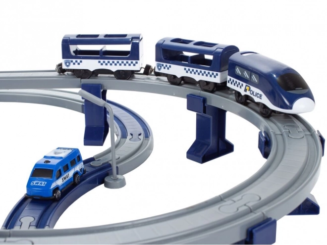 Large Electric Police Train Set