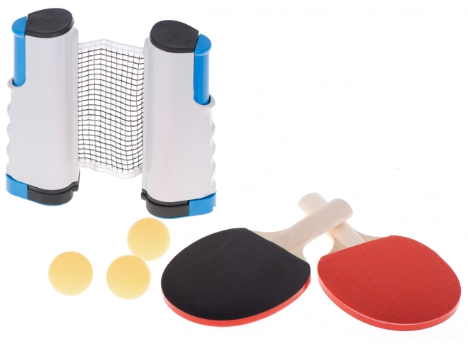 Table Tennis Set with Retractable Ping Pong Net