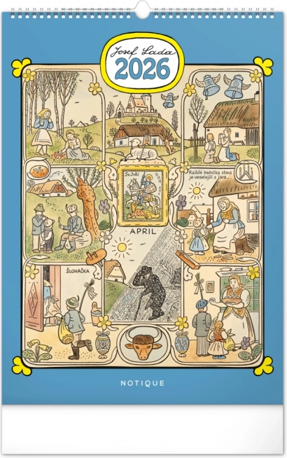 Muurkalender Josef Lada 2026