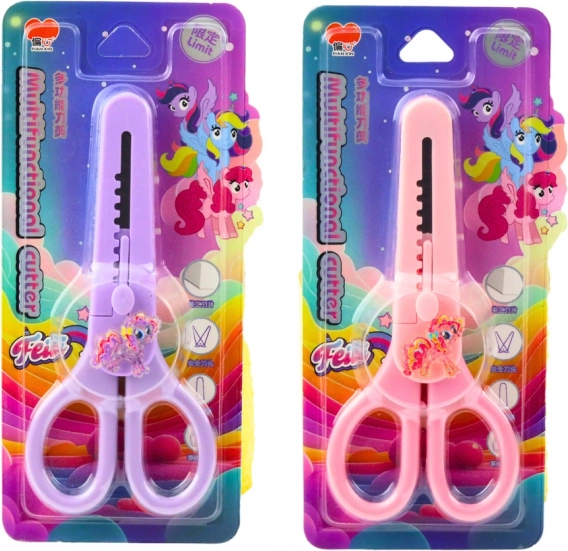 Children's Scissors with Cover and Decorative Horse 14cm