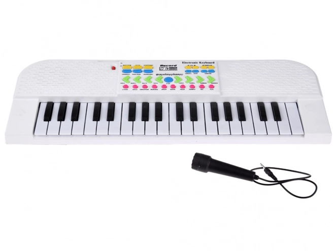 Mini Keyboard Toy With Microphone For Kids