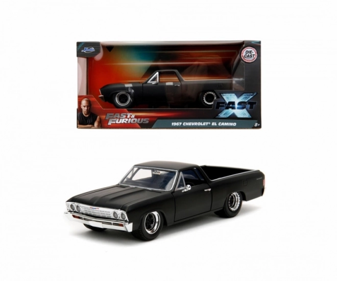 1967 El Camino Fast & Furious Die-Cast Model Car 1:24 Scale