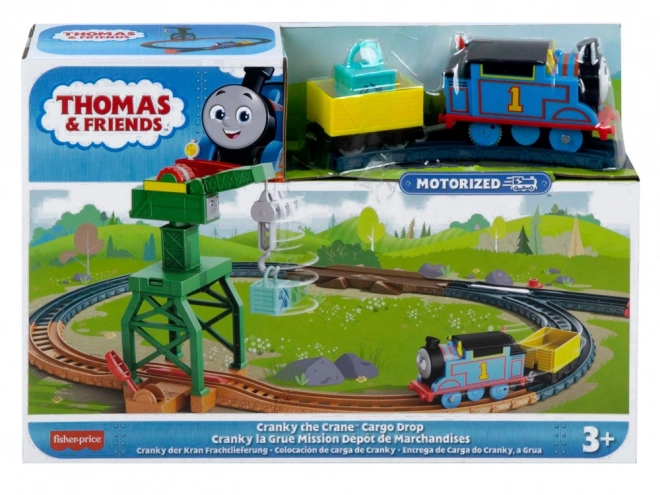 Thomas & Friends Set with Motorized Engine and Crane