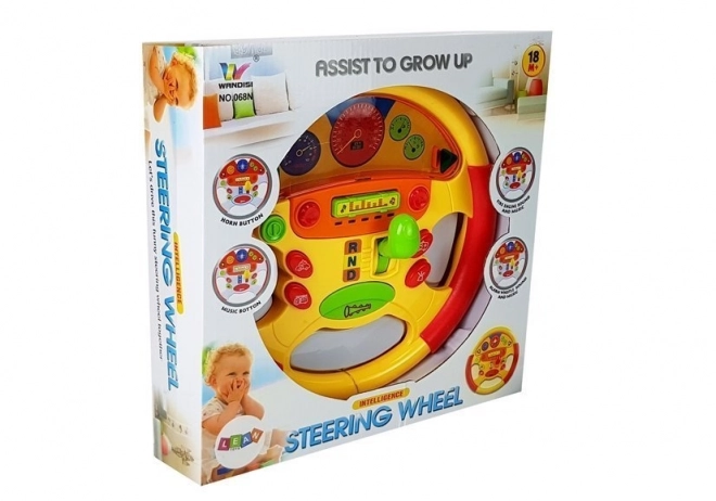 Educational Baby Steering Wheel with Light and Sound Effects