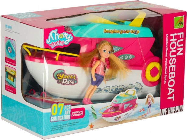 Yacht Dash Doll Boat with Accessories