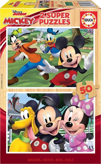 Wooden Puzzle Mickey and Friends
