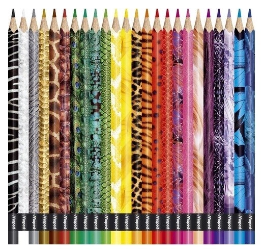 Maped Triangular Colored Pencils Color'Peps Animals Set of 24