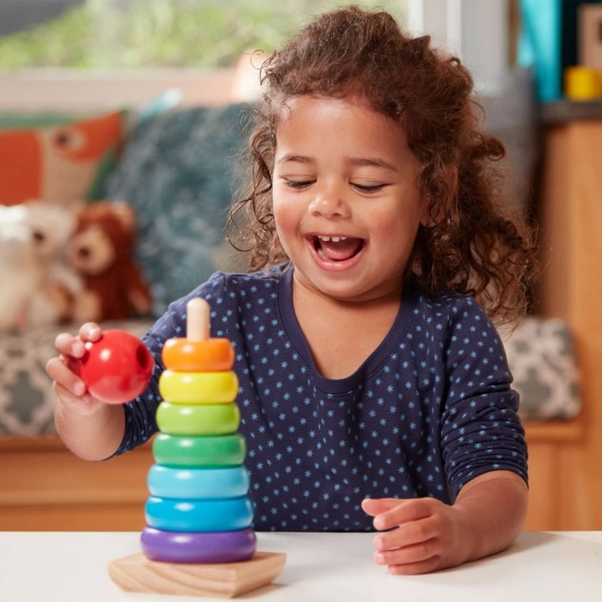 Wooden Stacking Pyramid