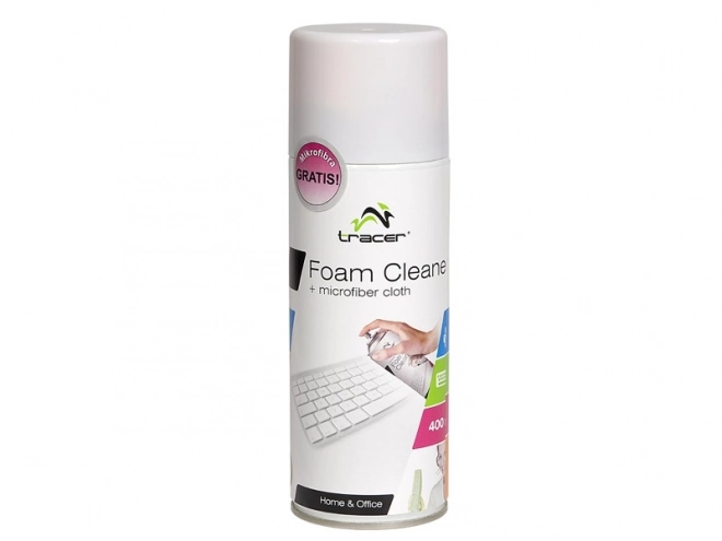 Plastic Cleaner Foam with Microfiber Cloth