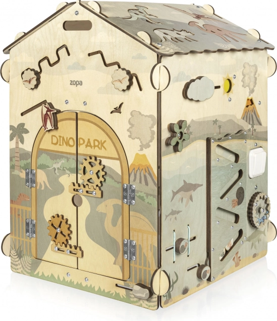 Educational wooden activity house large Dino Park – Dino