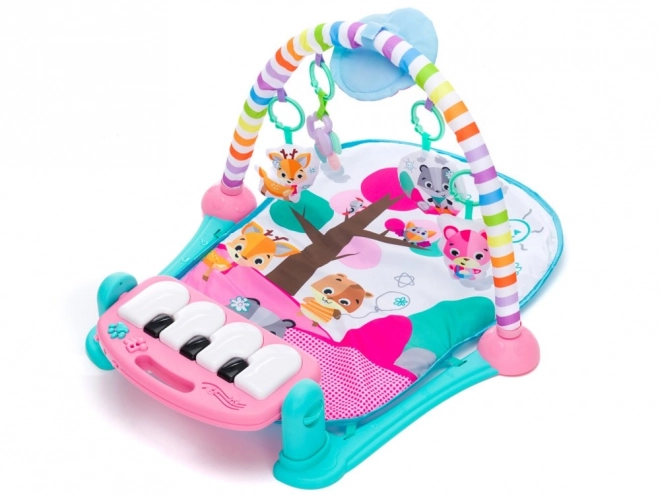 Baby Play Mat with Piano and Projector – pink