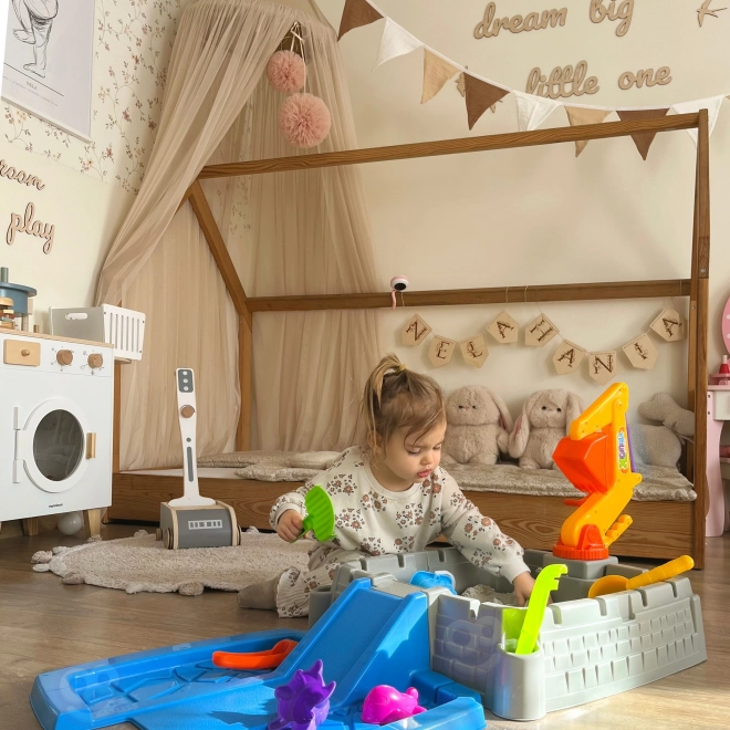 Portable Sandbox WOOPIE Castle with 9 Accessories