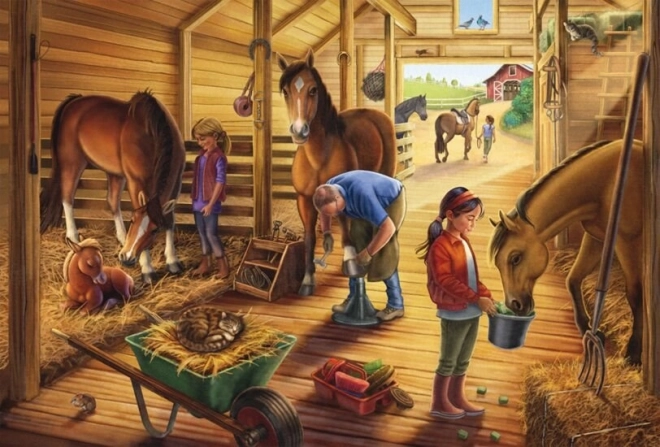 Schmidt My Favorite Horses 3x48 Piece Puzzle