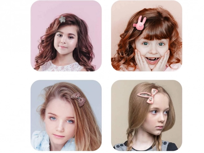 Charming Hair Clips and Bands Set for Girls