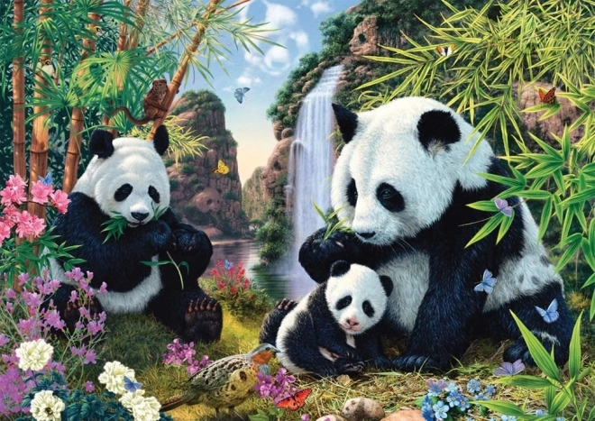 Schmidt Puzzle Pandas by the Waterfall