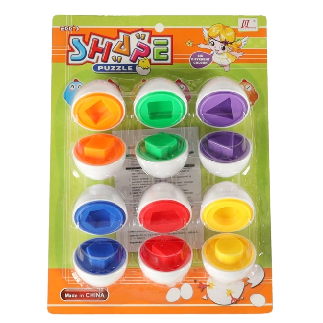 Educational Shape and Color Matching Eggs Set