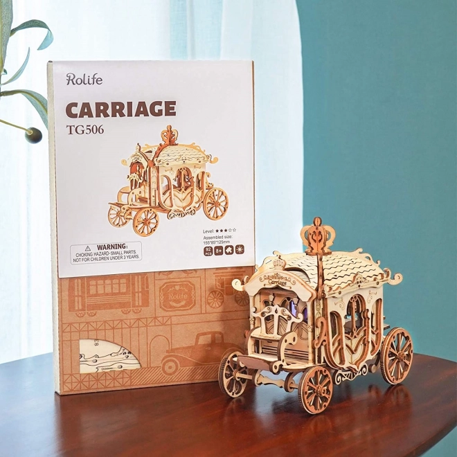 Wooden 3D Puzzle Historical Carriage