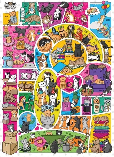 Cobble Hill Doodlecats Puzzle 1000 Pieces