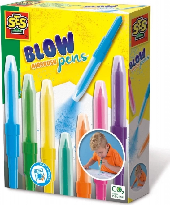 Colorful Blow Pen Set