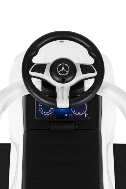 Ride-On Pusher Car with Interactive Mercedes Steering Wheel