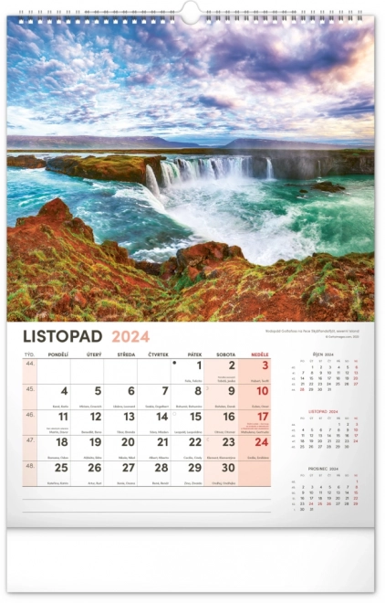 Wall Calendar Landscape 2024