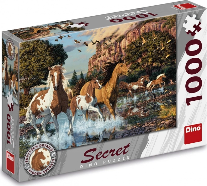 Dino Puzzle Secret Collection: Horses 1000 Pieces