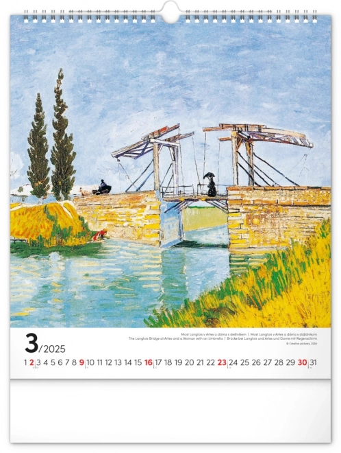 Wall Calendar Vincent van Gogh 2025