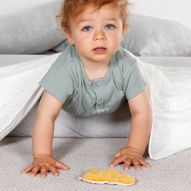 Baby Comfort Blanket with Rattle Hippo