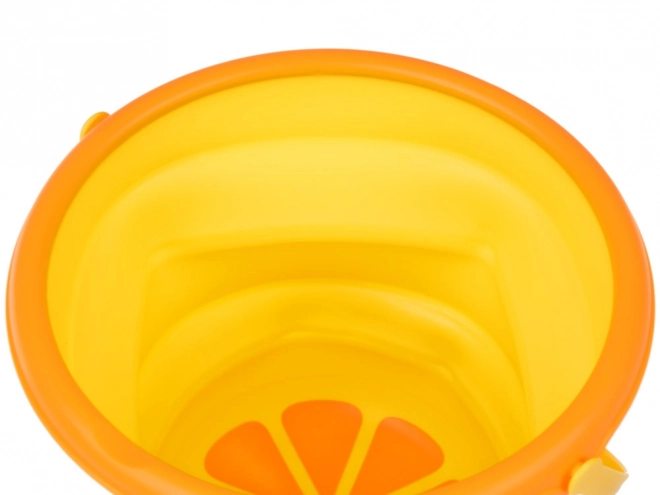 Collapsible Fruit-Theme Toy Bucket for Young Explorers