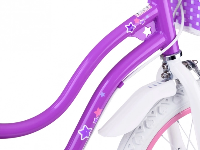 Blue Star Girl Kids Bicycle 14" – Purple