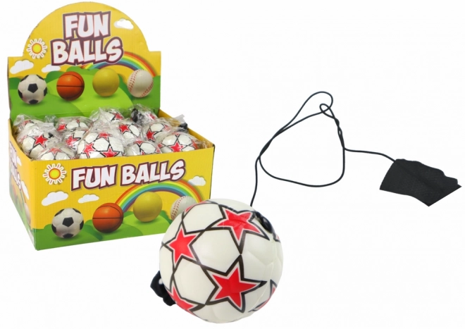 Soccer Ball with Elastic Strap for Bouncing