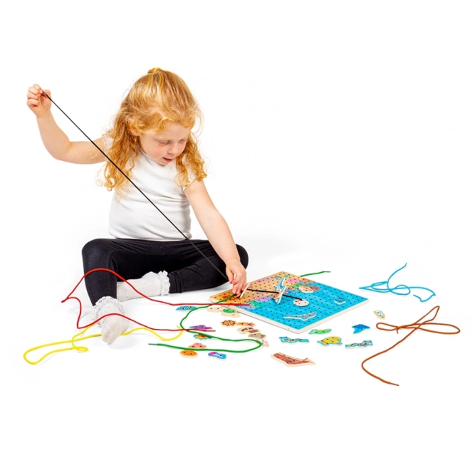 Bigjigs Toys Sea Threading Board