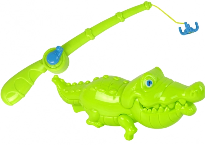 Fishing Game Set with Fishing Rod and Crocodile