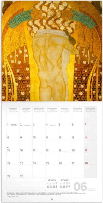 Notitie Kalender met Beelden van Gustav Klimt 2026