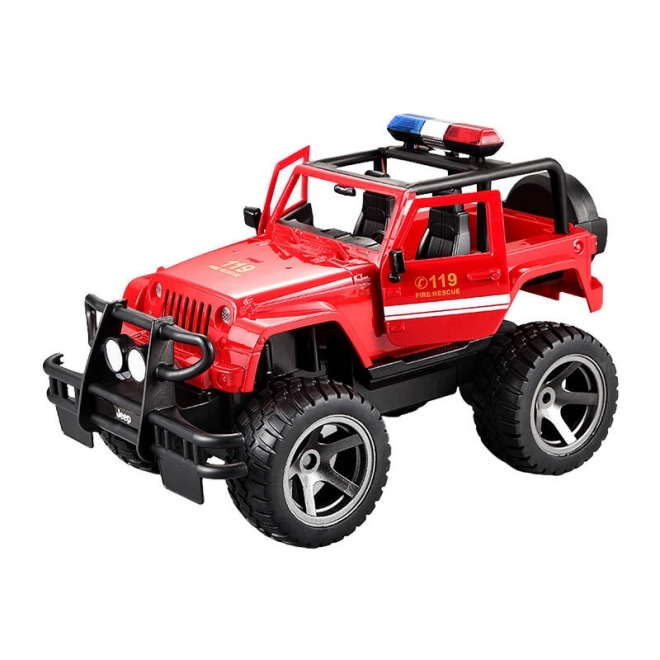 Remote Control Fire Department Jeep Toy