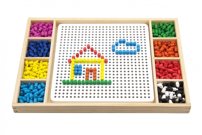 Wooden Mosaic and Game Set