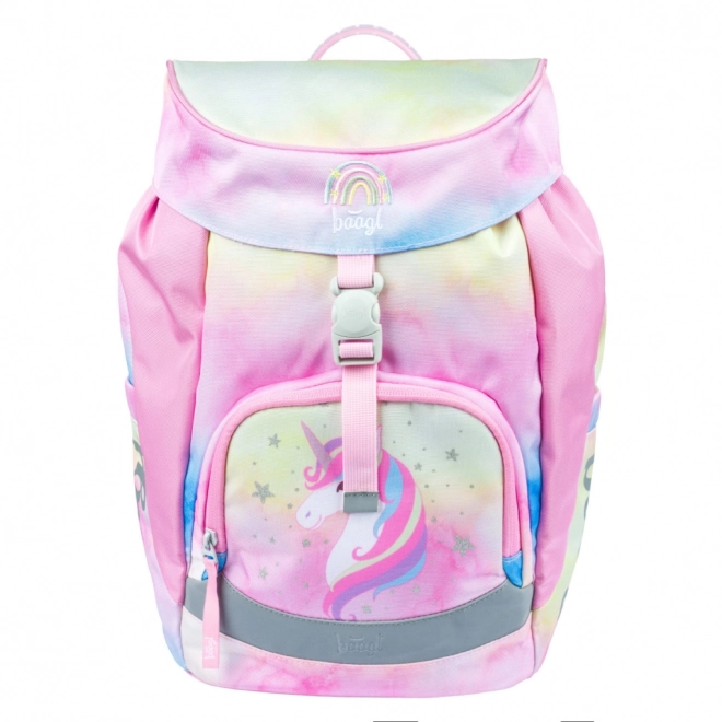 Airy Rainbow Unicorn School Backpack Set