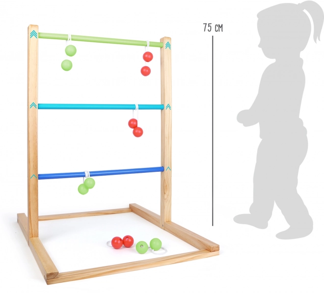 Small Foot Toss Game Golf Spin Ladder Active