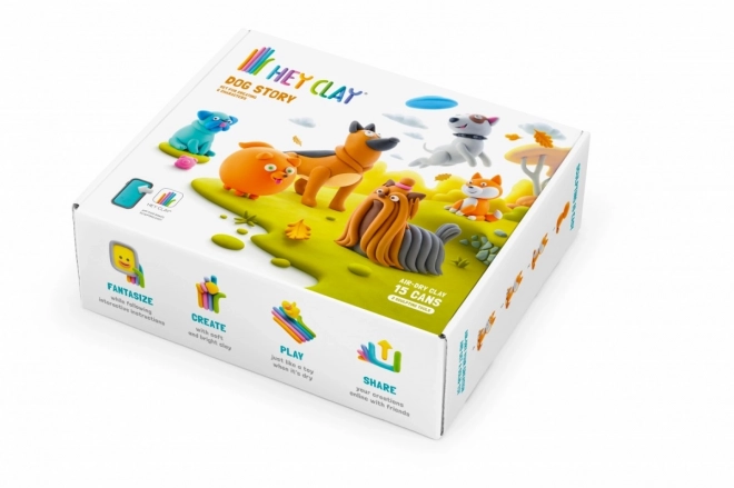 Hey Clay: Kutyák története - modellező készlet