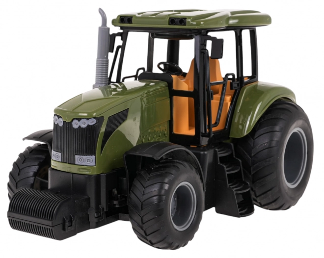 Green Remote Control Tractor with Trailer