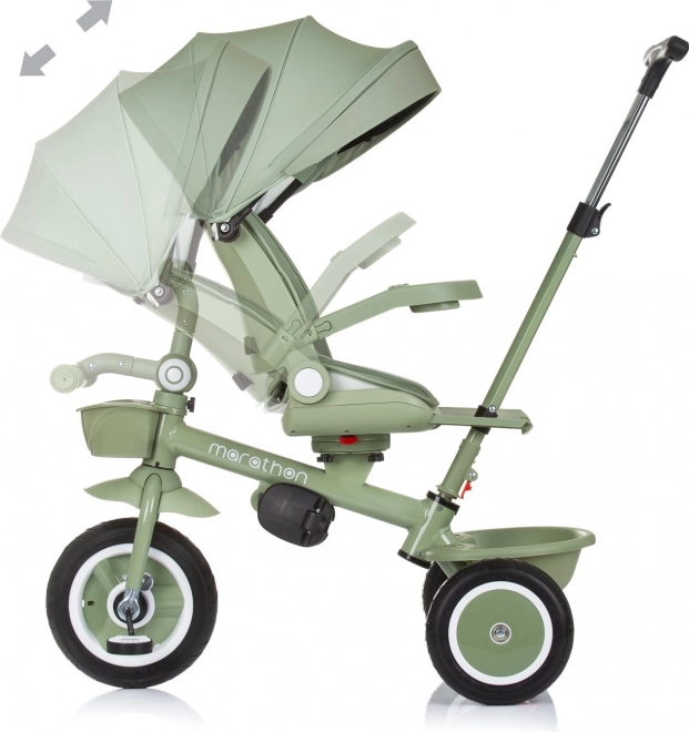 Chipolino tricycle with canopy marathon 2-in-1 pastel green