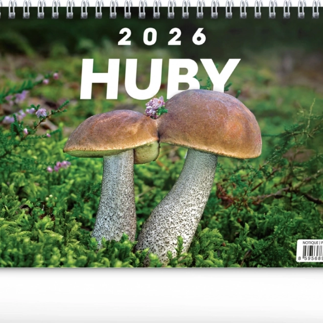 Kalendarz biurkowy Grzyby 2026