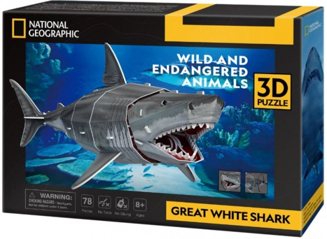 3D Puzzle Great White Shark