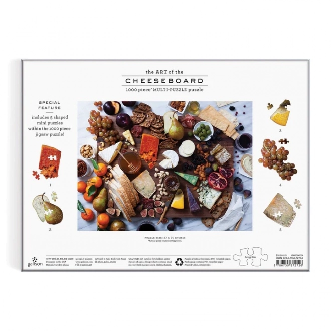 Galison Cheese Tasting Board 1000-Piece Puzzle
